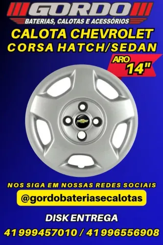 jogo de calota aro  14 montana agile vectra celta corsa e outros . disk entrega
