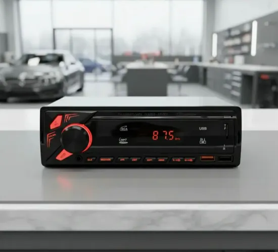 Radio automotivo Som Carro Universal com USB, Bluetooth e 2 usb auxiliar cartão memória