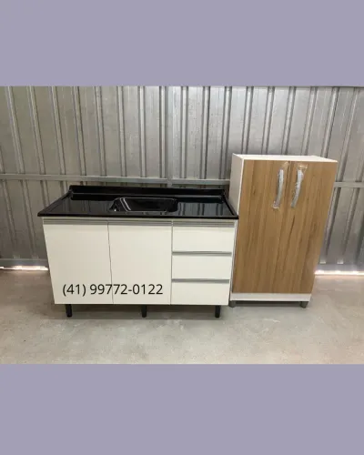 Pia 1.20 e Armário Multiuso - Entregamos