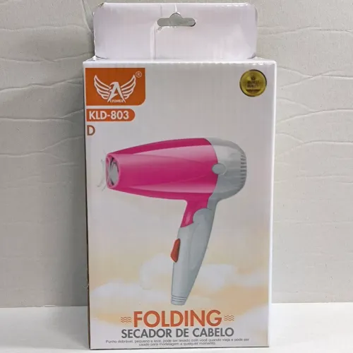 Mini secador de cabelo ar quente 2 velocidades 127V