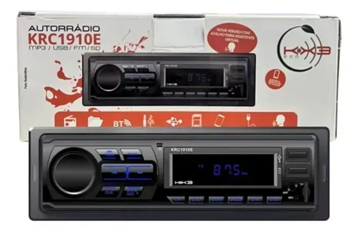KRC1910E AUTO RÁDIO COM 2 ENTRADAS USB - KX3 ECO