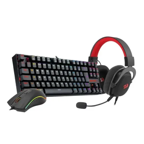 Combo Gamer Redragon Teclado 80% Kumara RGB Switch Blue/ Mouse Cobra Cypher - WZetta