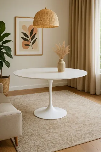 Mesa Saarinen redonda 
