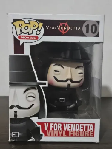 Funko Pop V for Vendetta 10 Original Caixa com Detalhes / V de Vingança