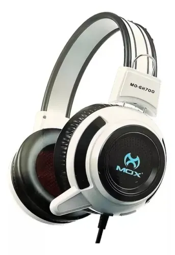 Fone Gamer Headset Pc Xbox Ps4 Com Microfone P2 Mox Gh700 Cor Branco