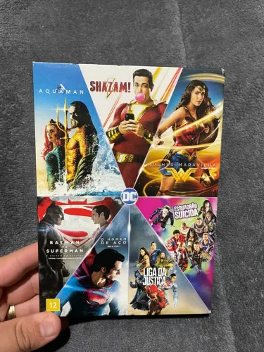 Box DC Comics - 7 Filmes em DVD Blu Ray