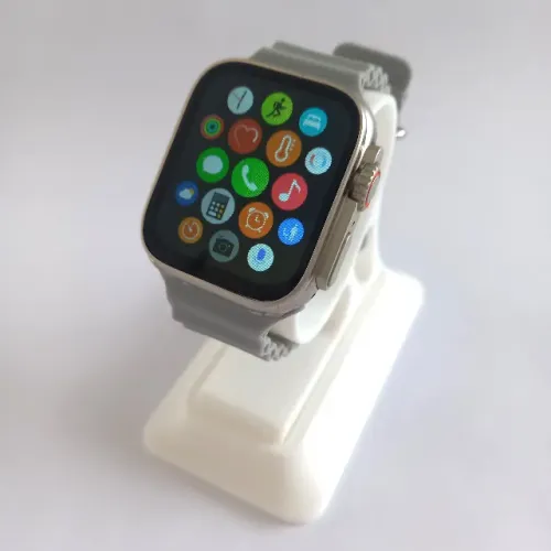 Relógio Smartwatch 8 Ultra Big 2.0 HD Pulseira Cinza | NOVO