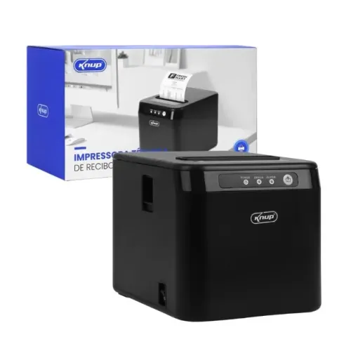 Impressora de Recibo Térmica Knup KP-IM609 USB - Compacta e Nova na Caixa