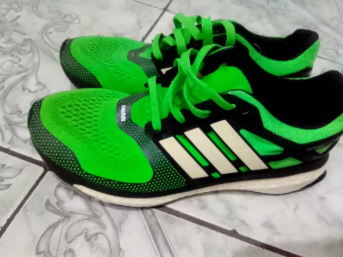 Tênis Adidas Techfit Verde Tam 40 raridade nunca usado item de colecionador 
