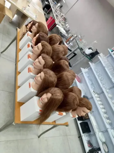 Cabeça Treinamento Cabelo 100% Humano B DOLL CREATIVE NOVA