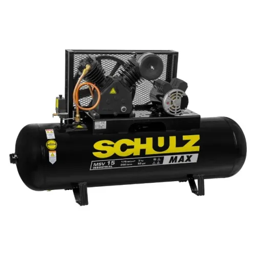 COMPRESSOR SCHULZ CMSV15MAX 200LITROS MAX 175LIBRAS INDUSTRIAL 220V 
