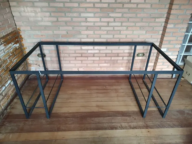Base de mesa estilo industrial 