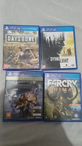 Vários jogos de ps4 .comprando mais de 3 tenho promoção!
