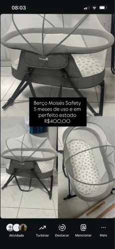 BERÇO MOISÉS NOVO