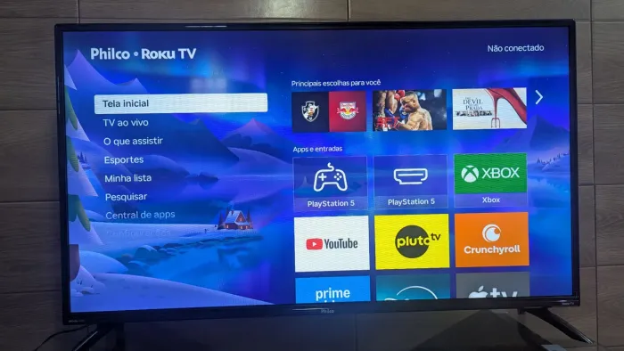 Televisão Philco 42 Roku TV