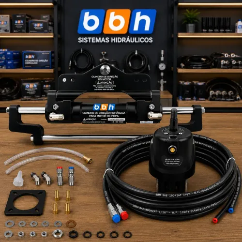 Direção Hidráulica Universal Para Motor De Popa De Até 350hp