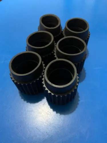 Kit 6 Unidades Pé de Borracha Maciça Para Jump e Academia - 2,5cm