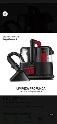 Extratora e Higienizadora (máquina para limpar sofá e etc)