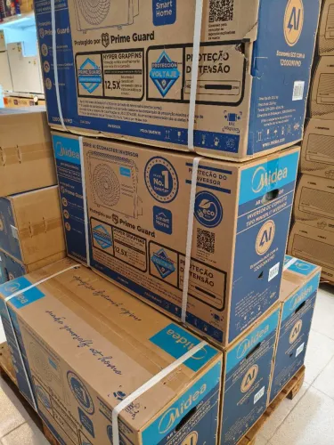 Ar condicionado Midea eco master  inverter 12000 BTUs quente frio com kit instalação.