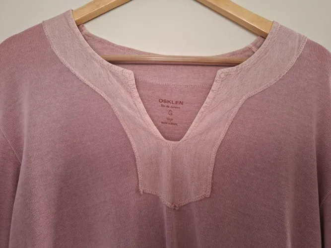 Camisa Osklen original, cor Rosa Tamanho G