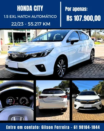 Honda City Hatchback EXL 1.5 Flex 16V Aut. 2023