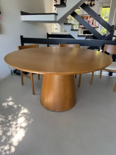 Mesa de jantar redonda 1,40 diâmetro