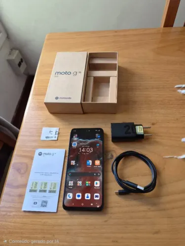 Moto G35 5G 128GB Verde - Completo na caixa - 11 meses e meio de uso