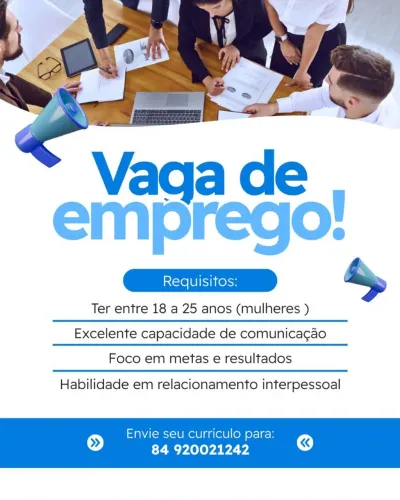 Vaga de emprego 