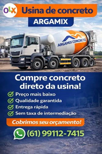 CONCRETO USINADO COM PREÇO DE USINA - ARGAMIX