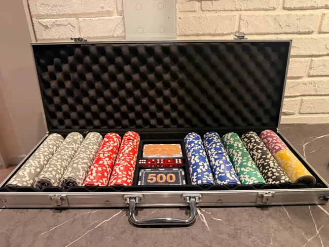 Maleta de poker 500 fichas PROFISSIONAL!