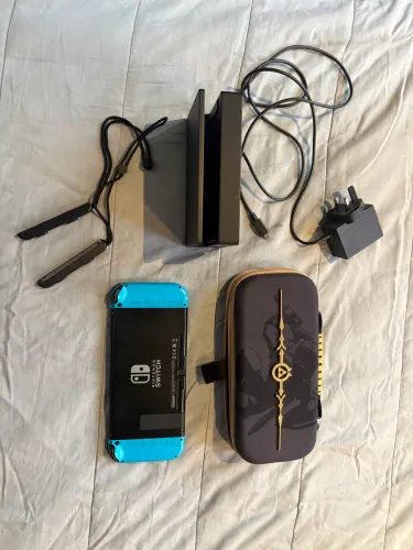 Nintendo switch v1 completo ótimo estado