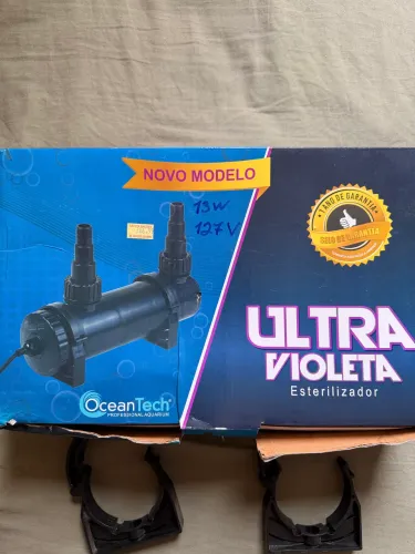 Filtro UV Esterilizador Ocean Tech 13W para Aquário e Lago - até 6000L 