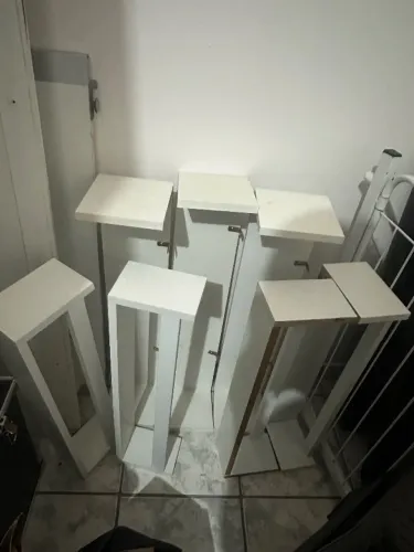 7 ninhos de mdf branco
