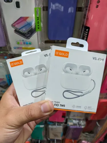 Fone bluetooth GOLD airpods BRANCO