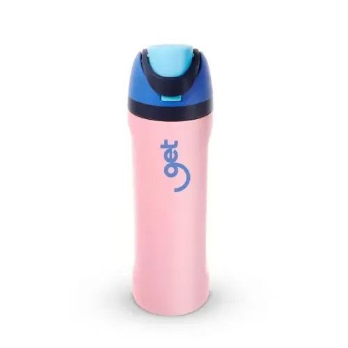 Garrafa Térmica Inox Get Wai 710ml Rosa Bebidas geladas - WZetta