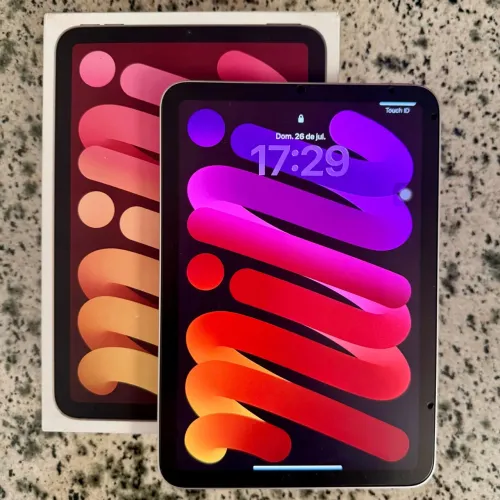IPAD MINI 7 A17 128GB PRATA STARLIGHT IMPECÁVEL