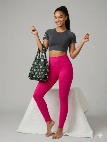 Calça Leg Legging Kaisan Nova Sem Uso Rosa