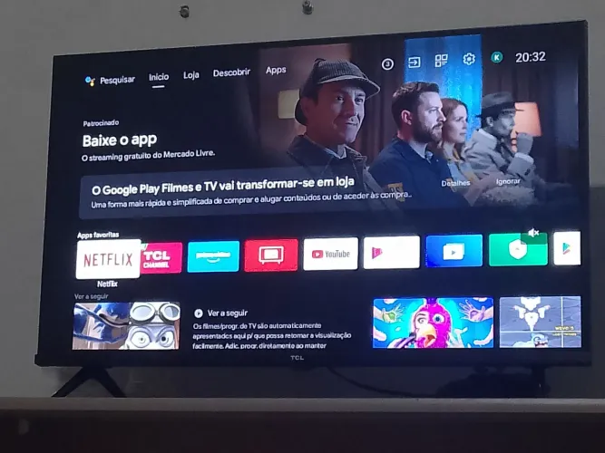 Vendo tv com Android