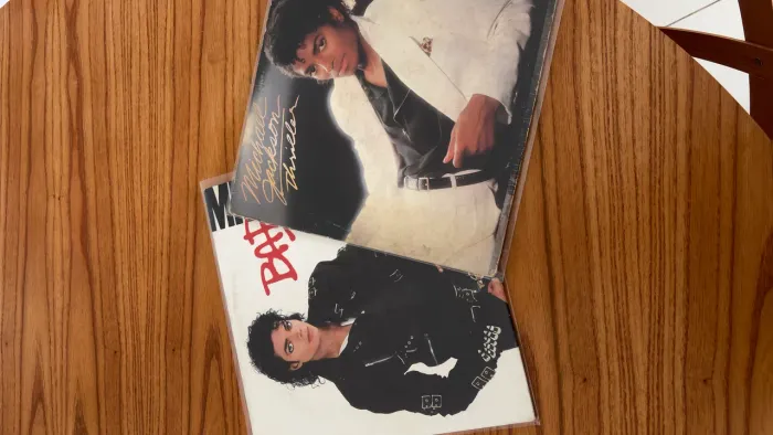 Discos de Vinil Michael Jackson Bad e Thriller