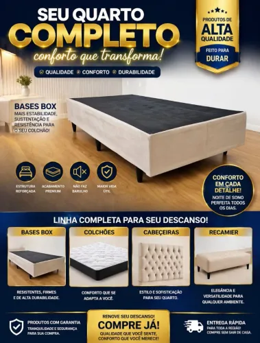 Produtos de fábrica para renovar seu quarto completo! Com o melhor preço da região 