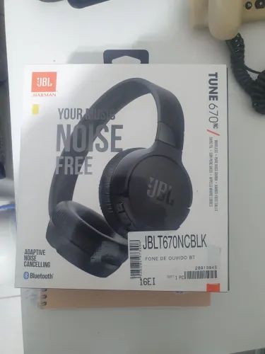 JBL Tune 670NC Original Novo Nunca Usado - Preto