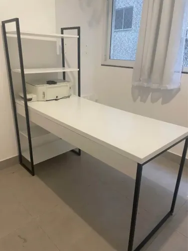 Escrivaninha Estante Branca