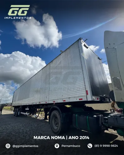 CARRETA BAÚ l MARCA NOMA l ANO 2014 l 30 paletes