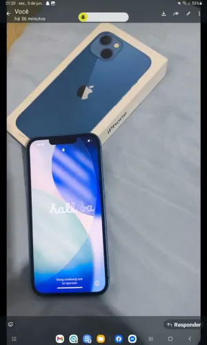IPhone 13 128 gigas Blue bateria 100%