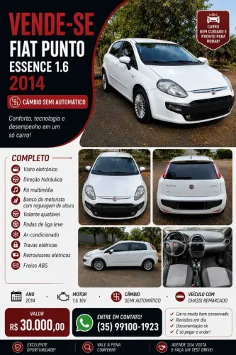 Fiat Punto Essence 1.6 Flex 16V 5P 2014