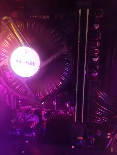 Kit processador e placa mãe + cooler 