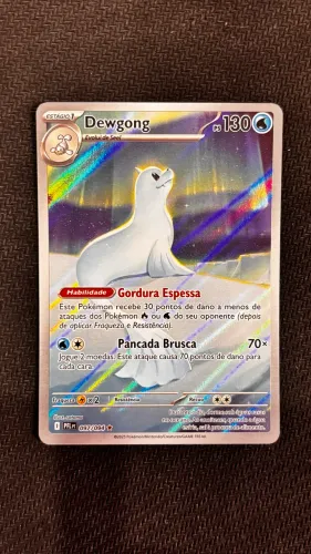 Carta Pokémon TCG - Dewgong Ilustração Rara Art Rare 097/094 (PFL)?