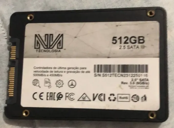 SSD 512GB SATA 2.5 - Mais Velocidade para Notebook