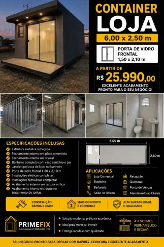 Loja Container pronta