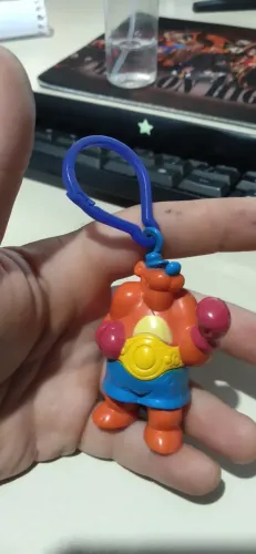 Brinquedo Chaveiro Urso Boxeador Bolacha Passatempo